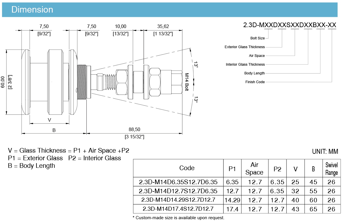2.3D IG Dimensions 