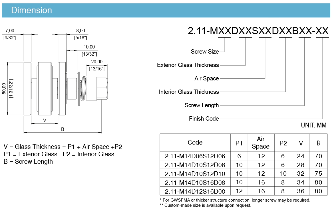 2.11IG Dimensions