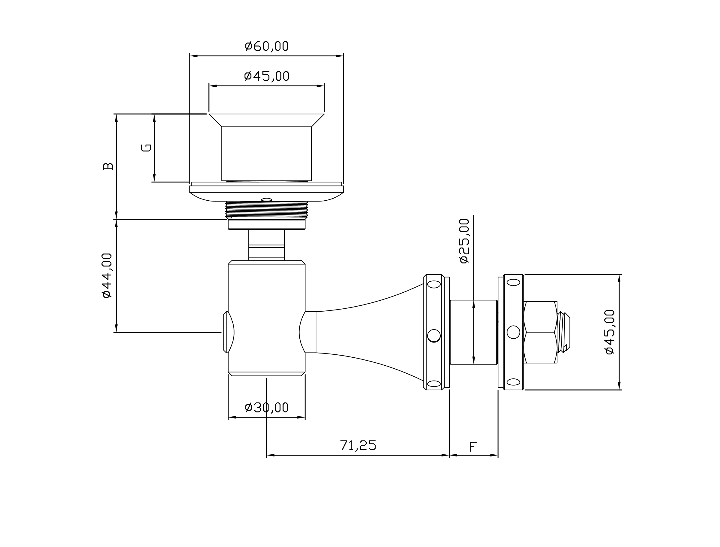 GPK01-2.3 Dimensions