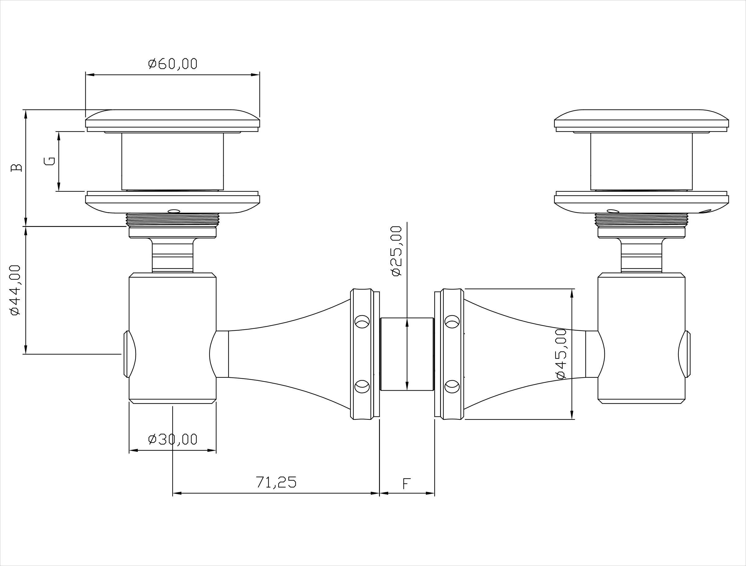 GPK02-2.3DF Dimensions