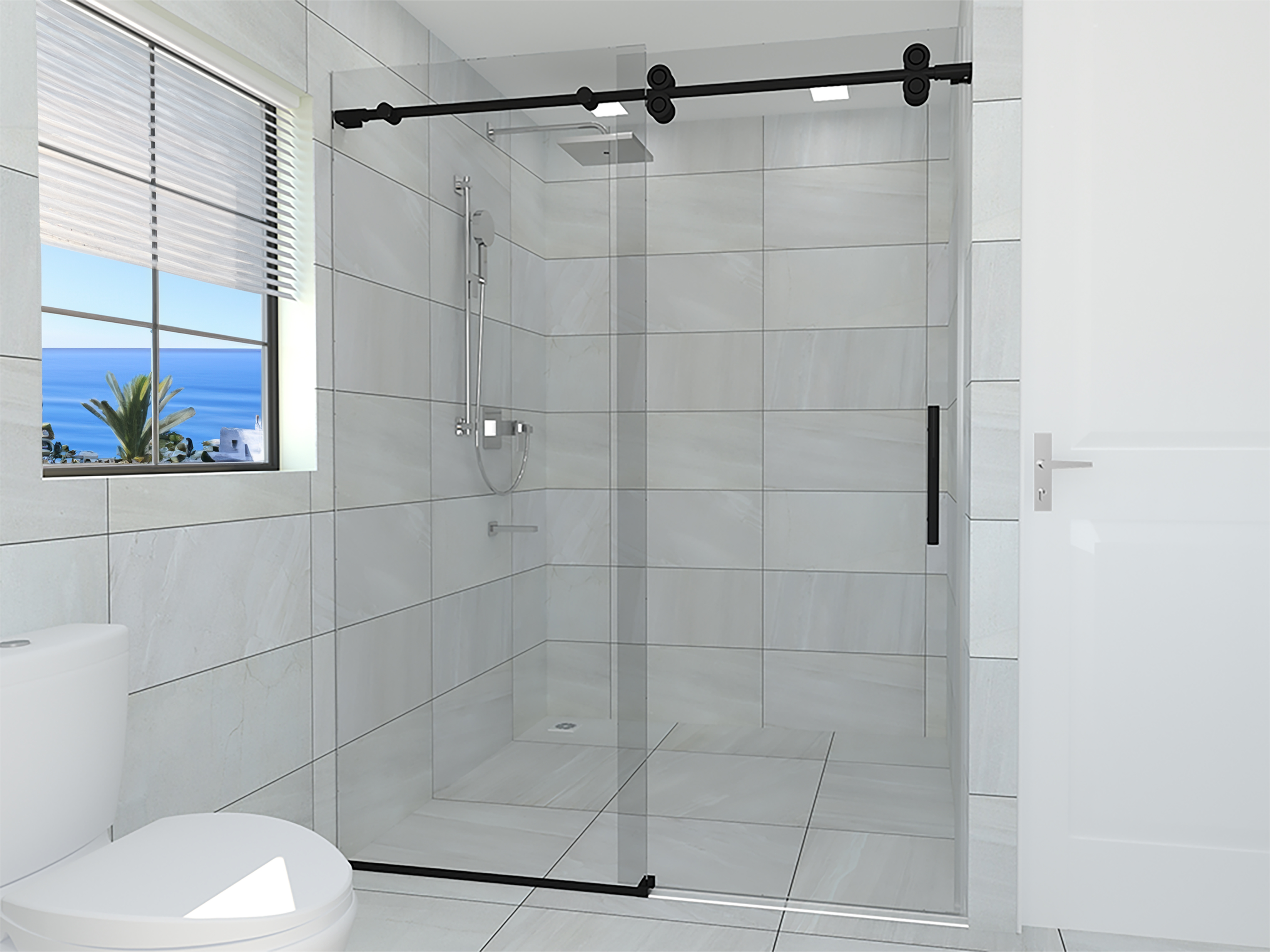 KLS-O2.6 Shower Sliding Door Kit-MB KLS-O2.6 Shower Sliding Door Kit-MB