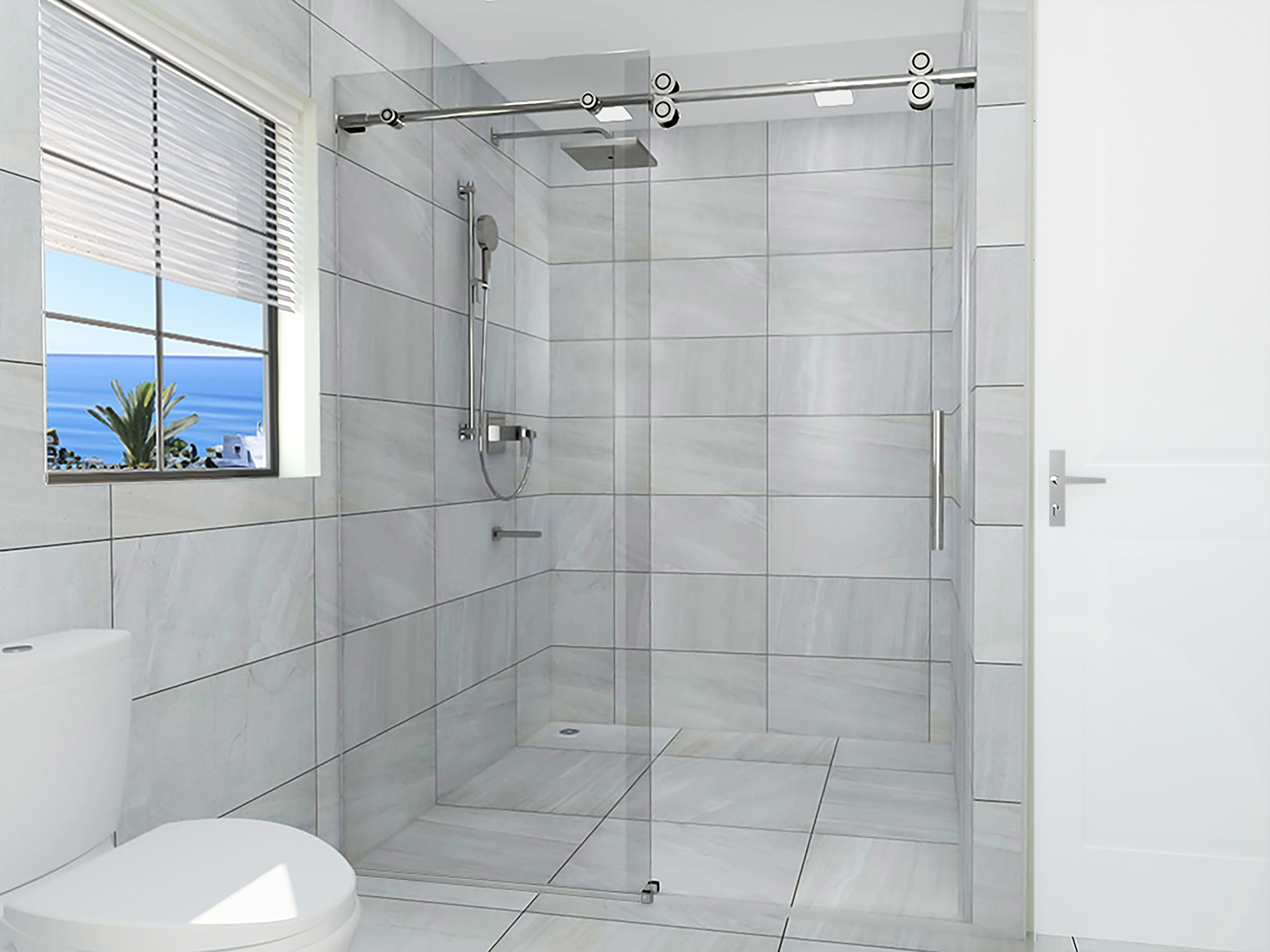 KLS-O2.6 Shower Sliding Door Kit-SP KLS-O2.6 Shower Sliding Door Kit-SP