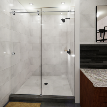 KLS-O1.1-SS Set Shower Sliding Door Kits